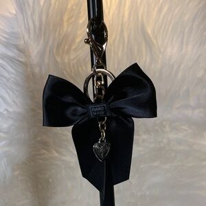 Handmade Black Bow Keychain/purse charm (New)
